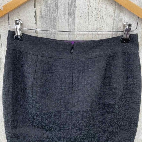 Banana Republic Skirt Womens 4 Petite Black Sparkle Pleated Front Zip Back - Picture 4 of 7